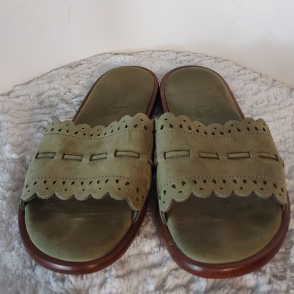 Lisa B Suede Woman's Slide Sandals - Picture 2 of 6